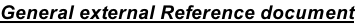 General external Reference document